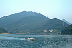 流溪河中秋早晨图片