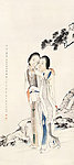 双美读书图