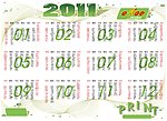 2011日历
