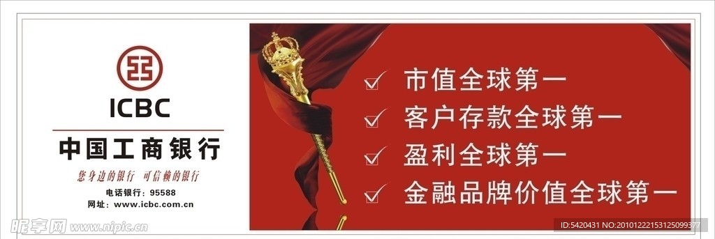 工行展板