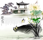 中国风画