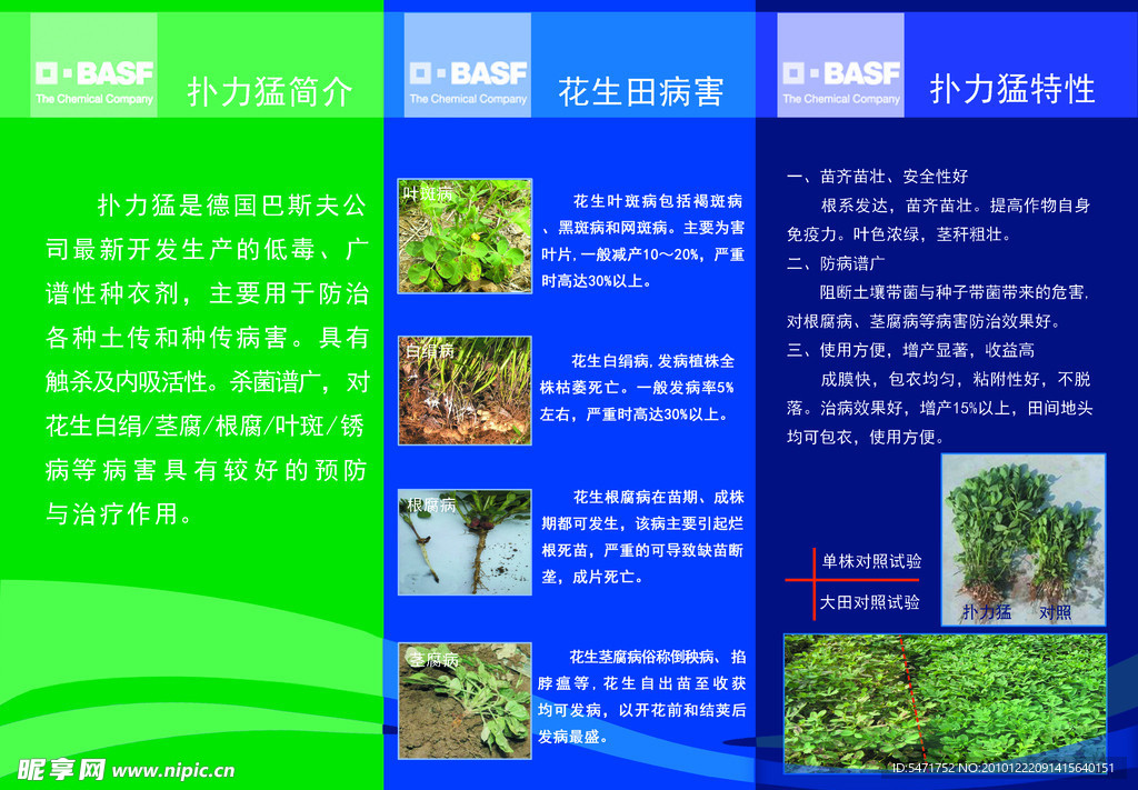 扑力猛三折页
