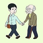 帮老人过马路