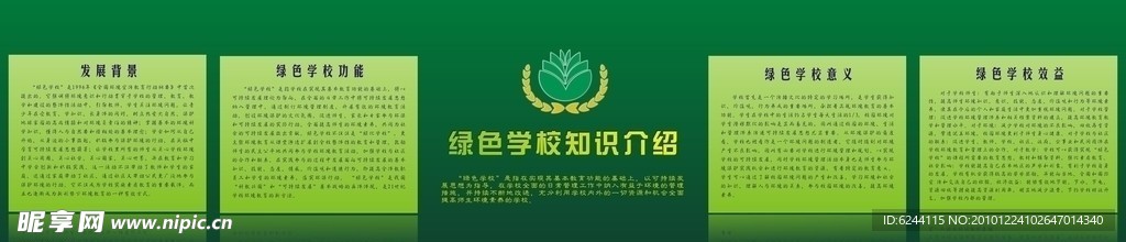 绿色环保学校宣传栏