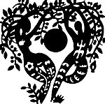 黑白人物画 矢量