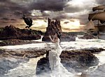 婚纱写真梦幻合成模版psd