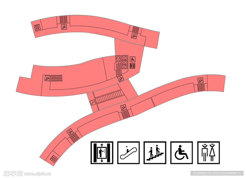 通道平面展示图