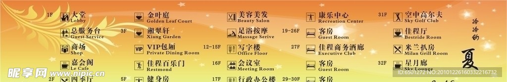 指示 楼层介绍