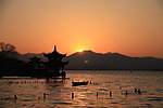 西湖日落