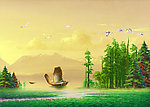 油画风景