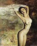 美女油画