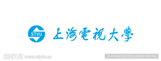 上海电视大学矢量标志logo