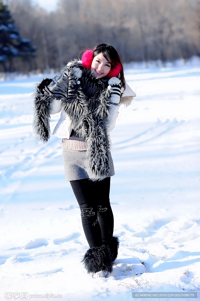 雪中女孩