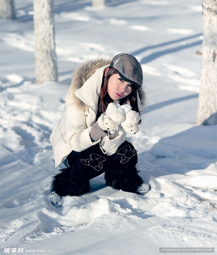 雪中女孩