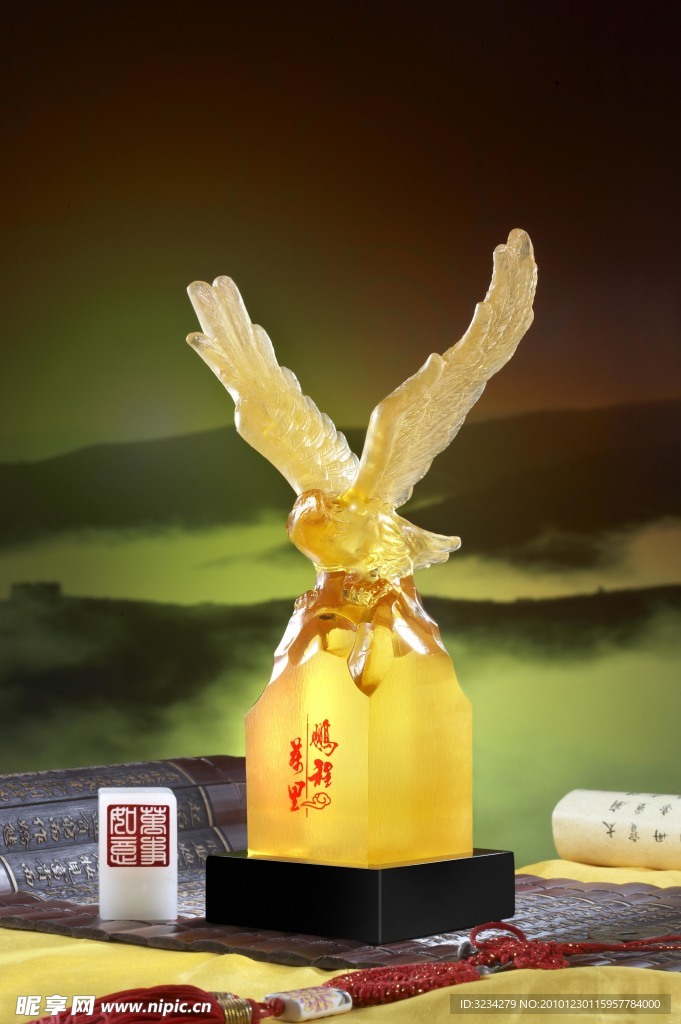 雕塑 水晶 艺术品 工艺品 印章