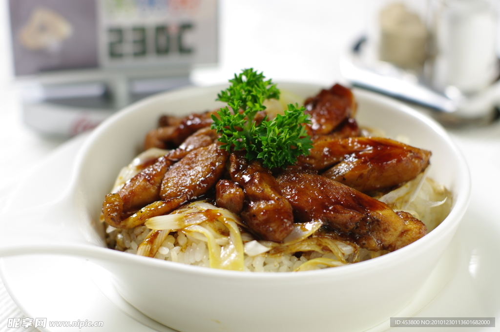 葱香鸡肉饭