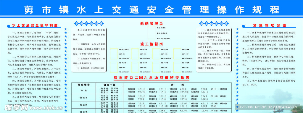 水上交通安全 管理操作规程