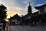 江南水乡 千灯古镇 黄昏 街景
