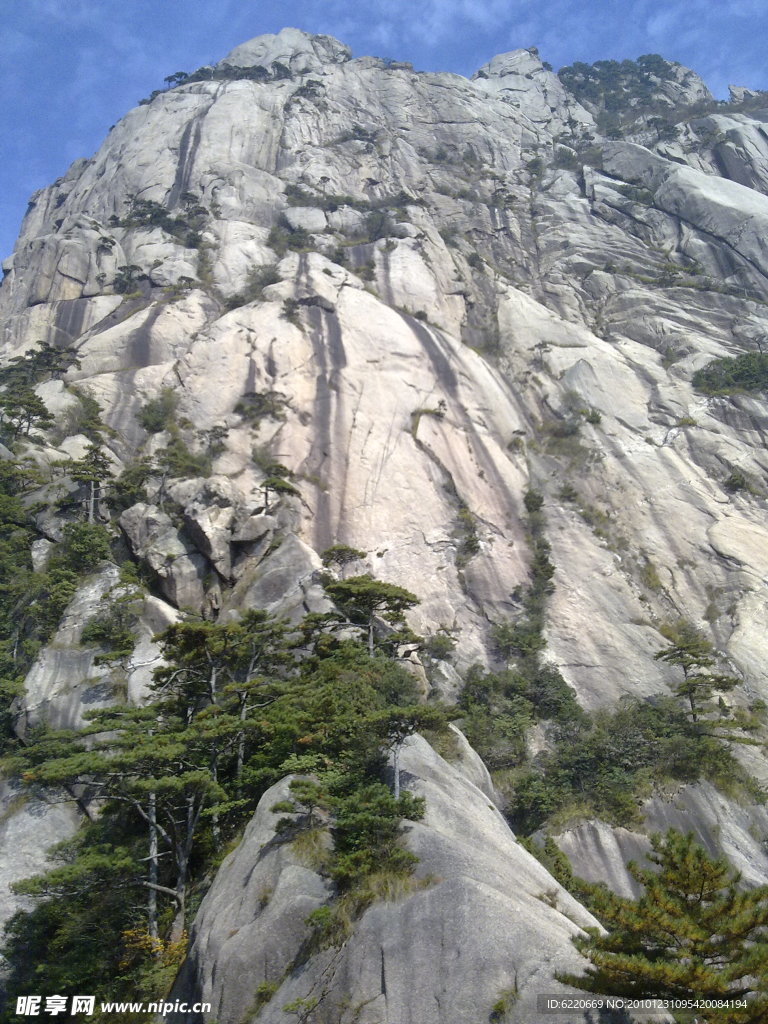 黄山上的石山