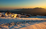 朝阳雪景