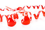 情人节红心丝带