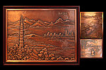 杭州风景雕刻画