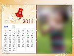 2011台历5月