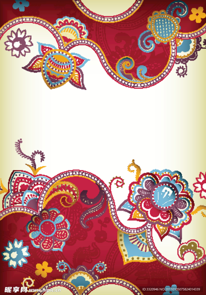 时尚花纹矢量素材
