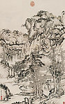 幽林深处 古画
