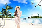 海边美女