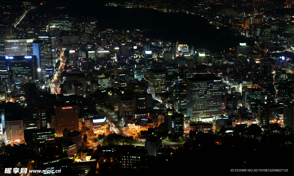 韩国汉城夜景