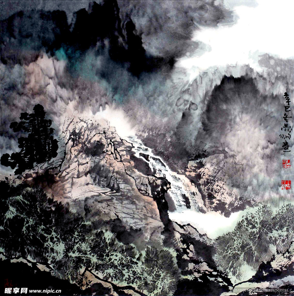 山溪秋意