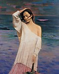 美女油画