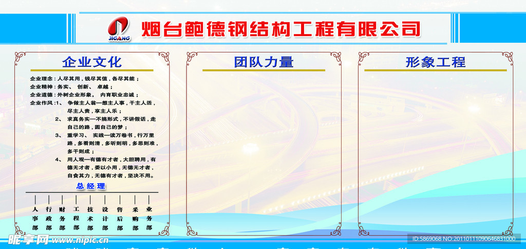 企业文化展板