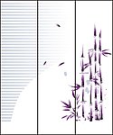 竹子移门