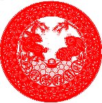 剪纸兔