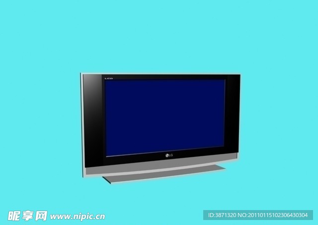 室内3d电视机模型