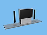 室内3d电视机模型