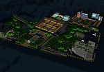 景观夜景PSD制作