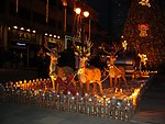 圣诞夜的街头