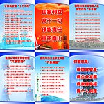 最新保密展板模板
