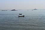厦门风光 大海 渔船