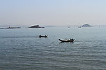 厦门风光 大海 渔船