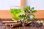 茶水茶叶绿叶