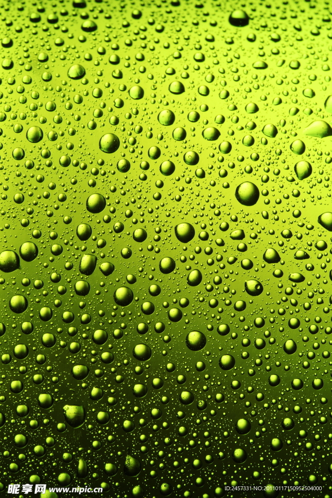 绿色水珠水滴