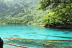 九寨沟静谧的湖面