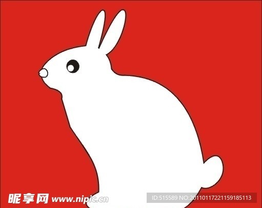 简笔画的兔子