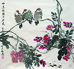 小鸟枝头