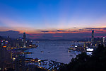维多利亚港日落