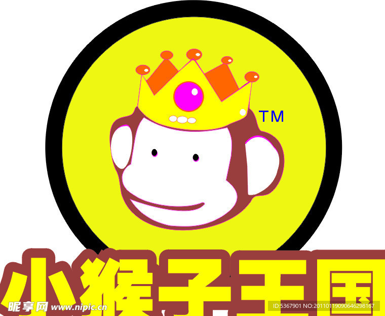 小猴子王国矢量标志